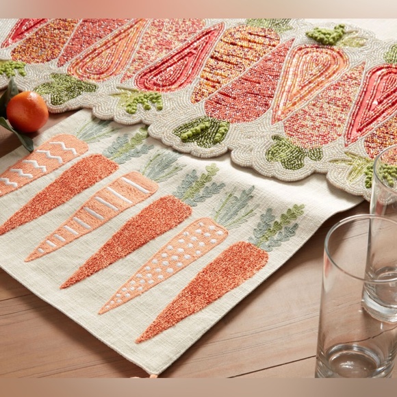 Beaded carrot table runner - Picture 11 of 14